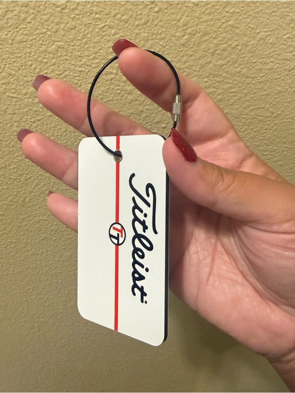 NEW - White Rectangular Team Titleist Golf Bag Tag - Picture 4 of 7